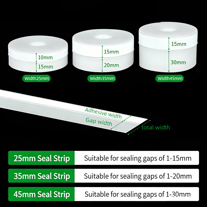 Window Lock Bar - 25/35/45mm Self-Adhesive Silicone Door Window Seal