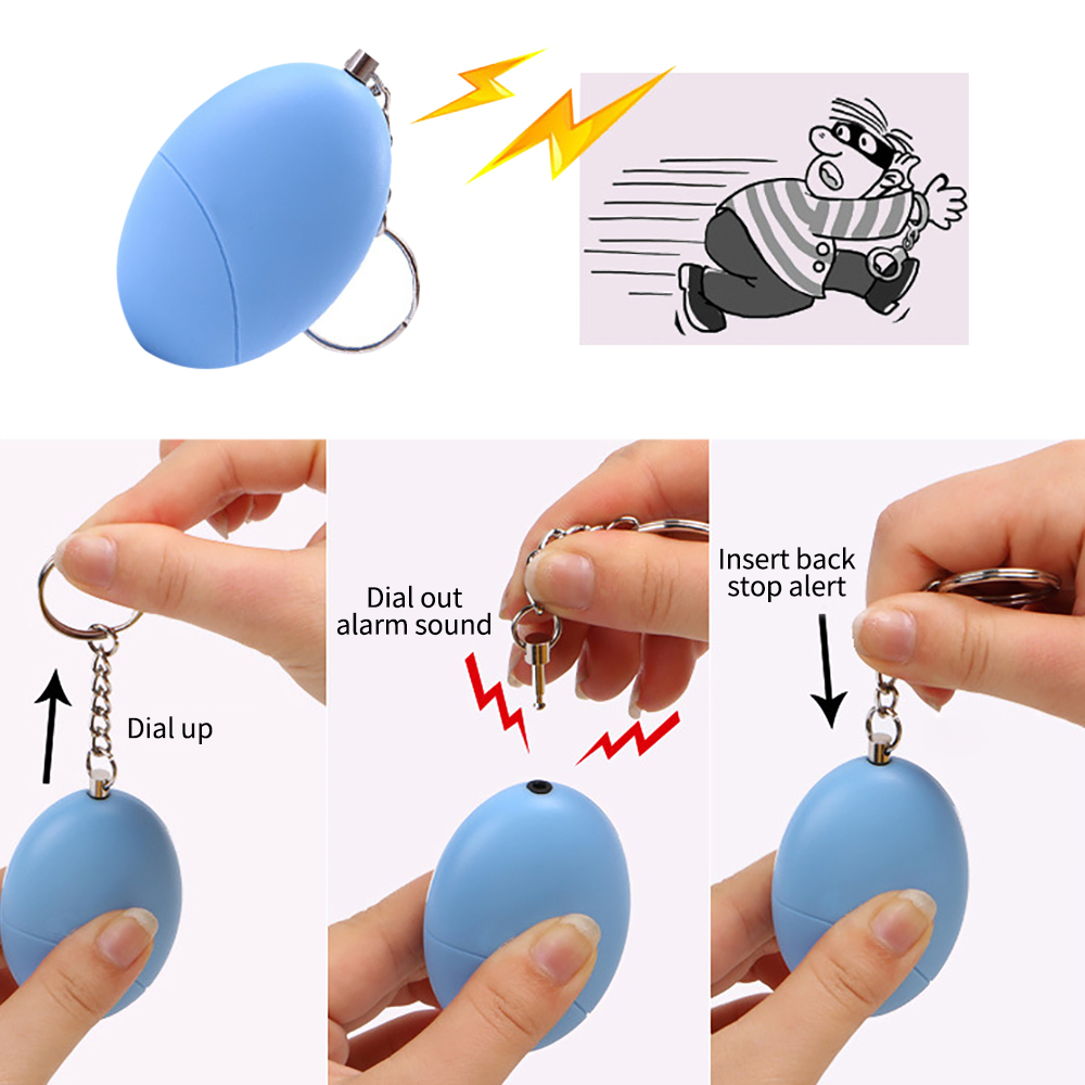 1PCS Self Defense Alarm 100dB  - Personal Alarm Keychain ulasan dan harga