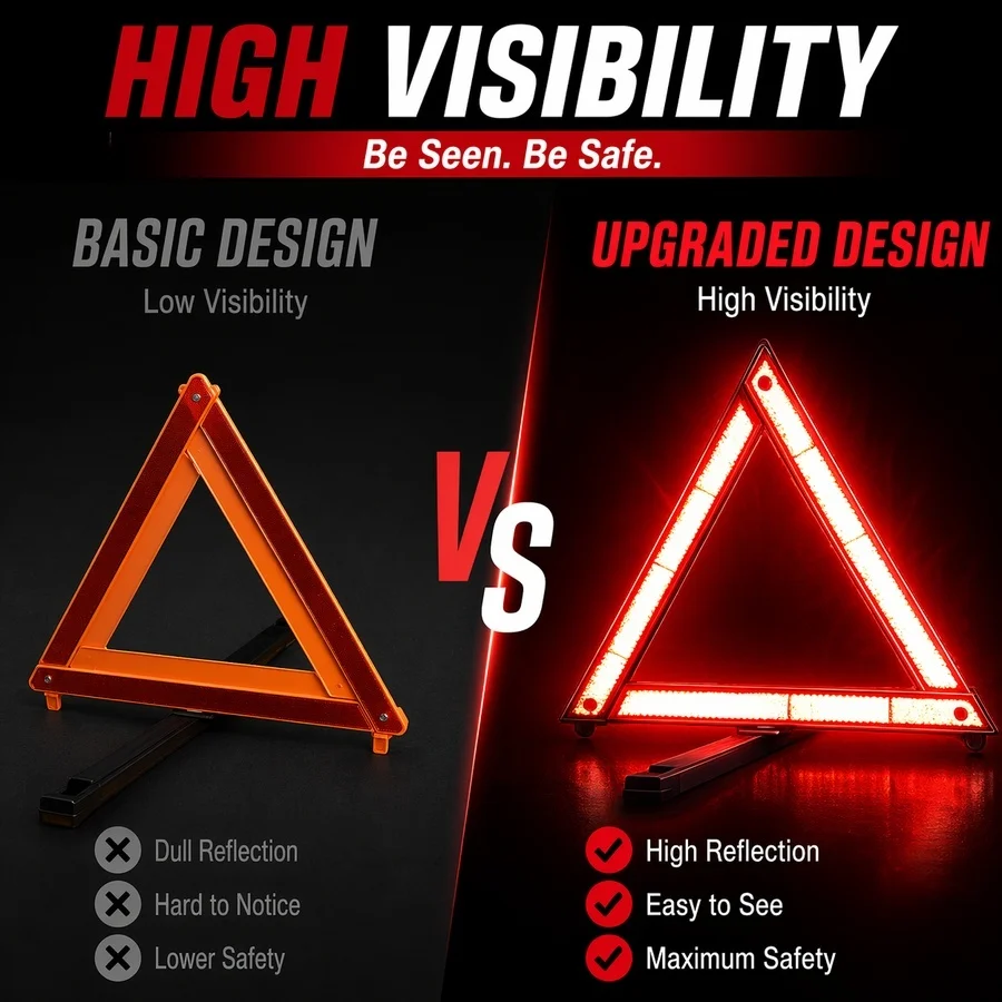 Car Tripod Folded Stop Sign Re - Emergency Exit Sign ulasan dan harga