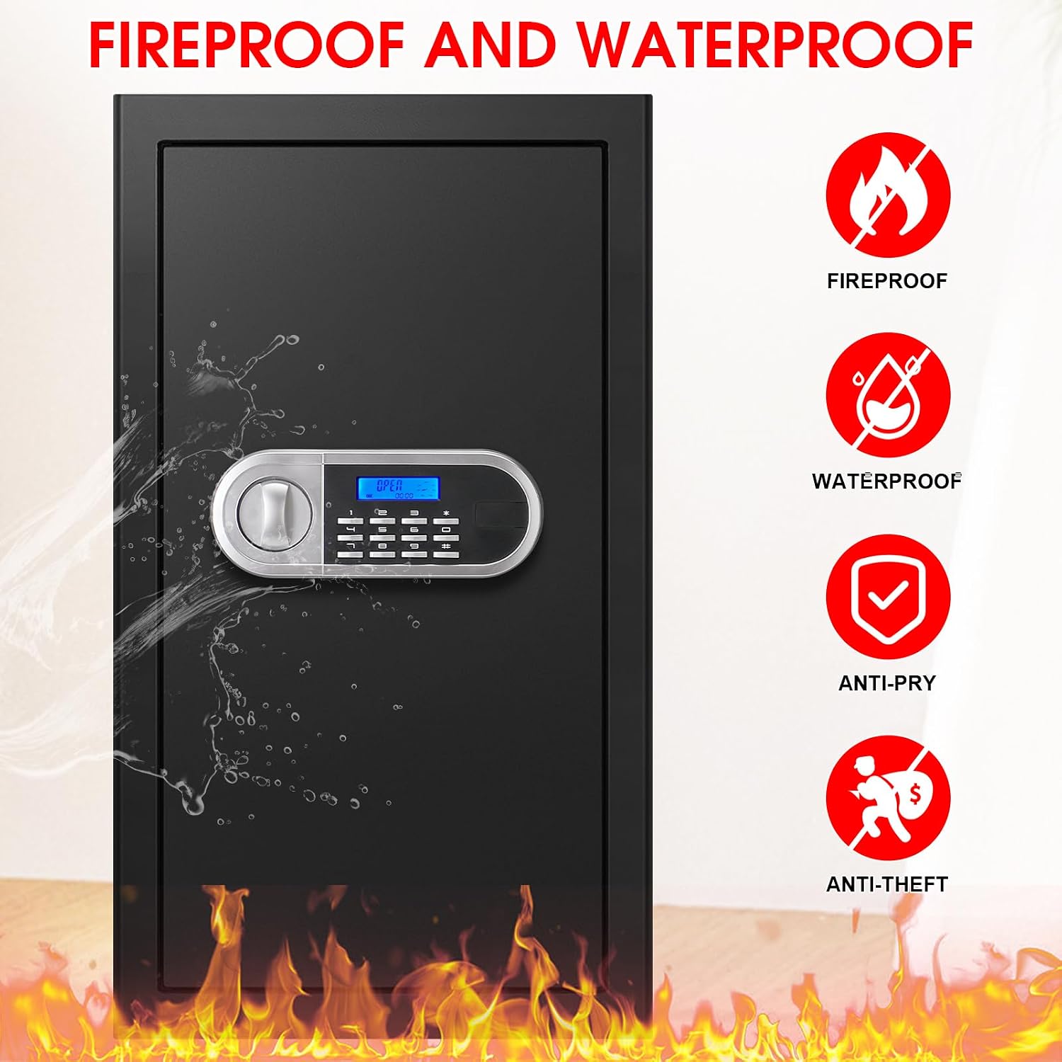 Fire Proof Safe for Home Docum - Fire Safe Document ulasan dan harga