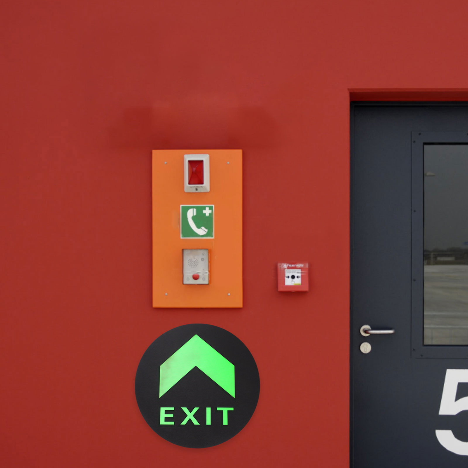 5Pcs Night Luminous Exit Sign  - Emergency Exit Sign ulasan dan harga