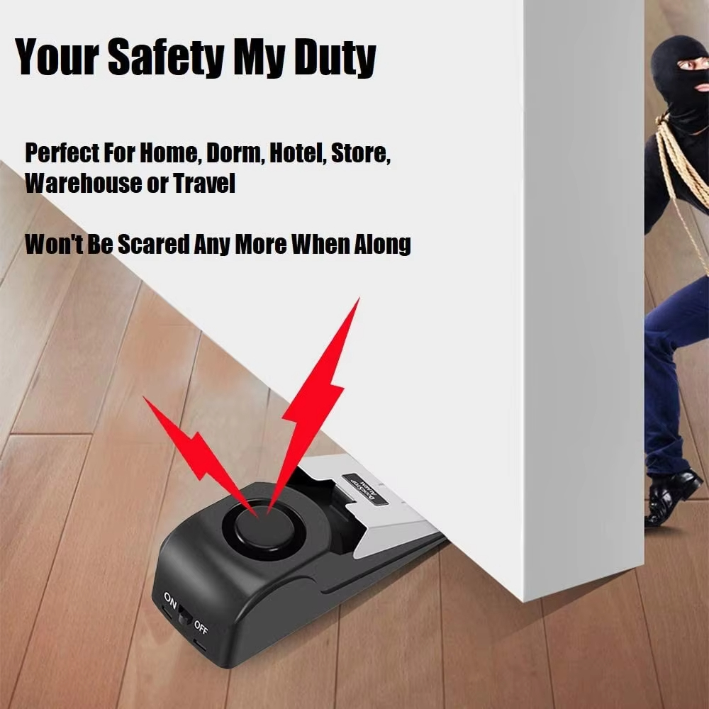 120db Wireless Stainless Steel - Door Stop Alarm ulasan dan harga