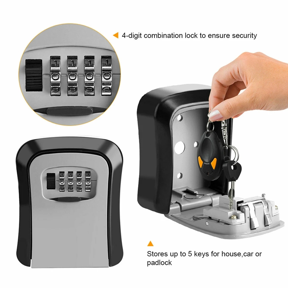 Wall Mount Key Lock Box 4 Digi - Lockbox Key Secure ulasan dan harga