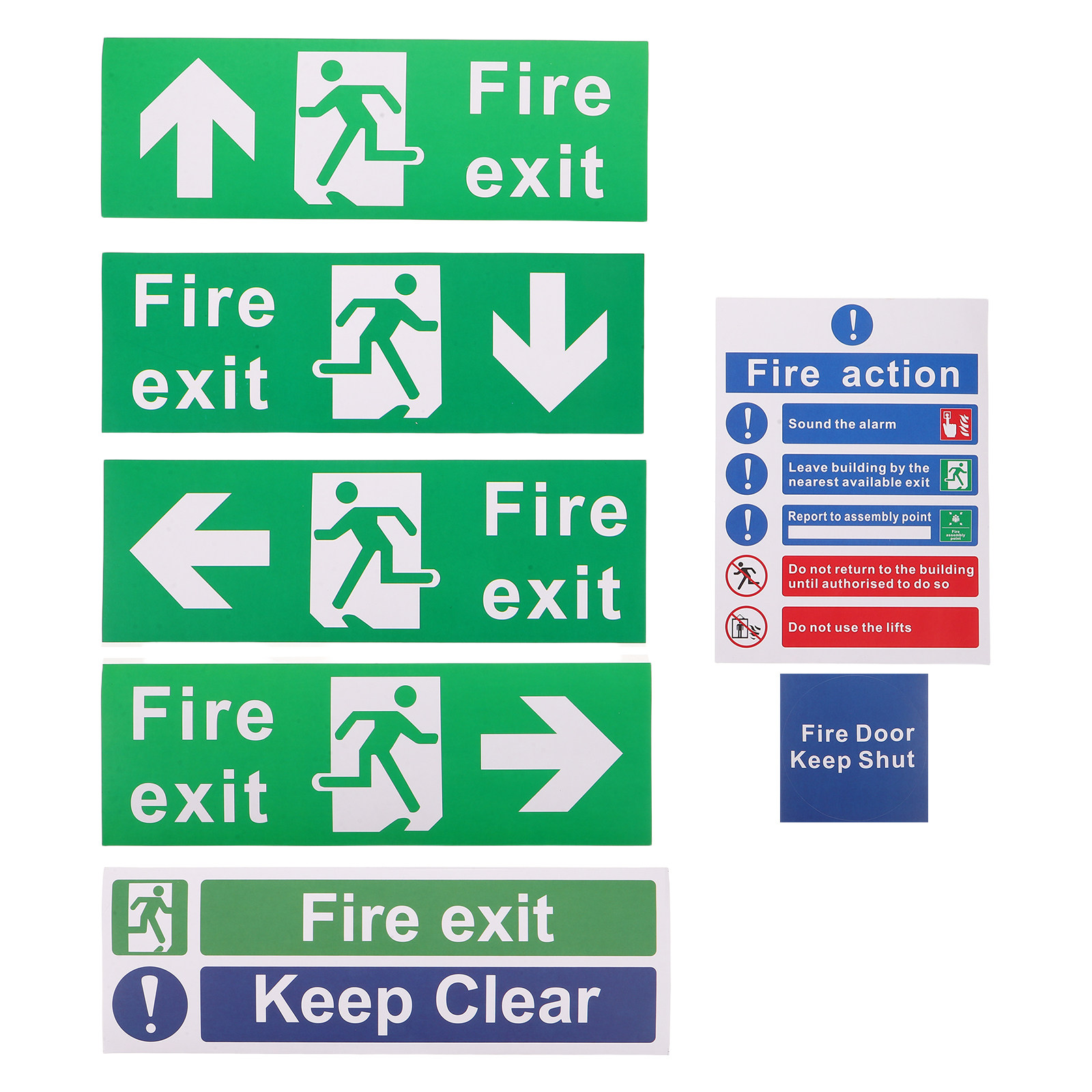 21Pcs Public Safety Exit Signs - Emergency Exit Sign ulasan dan harga