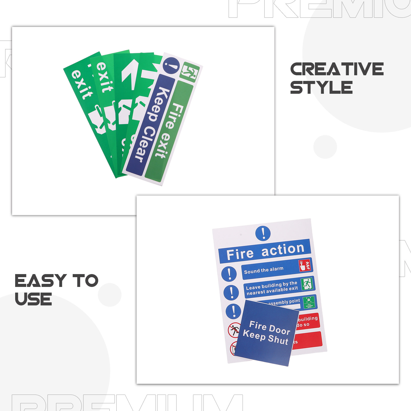 21Pcs Public Safety Exit Signs - Emergency Exit Sign ulasan dan harga
