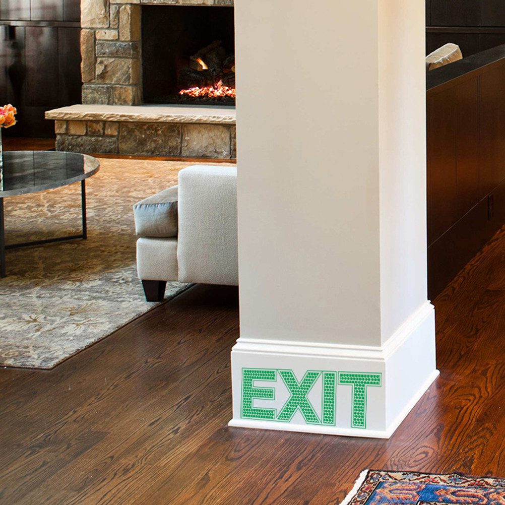 Emergency Exit Wall Sticker Lu - Emergency Exit Sign ulasan dan harga