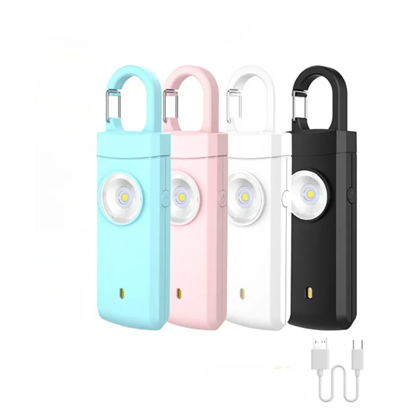 Self Defense LED Flashlight US - Personal Alarm Keychain ulasan dan harga