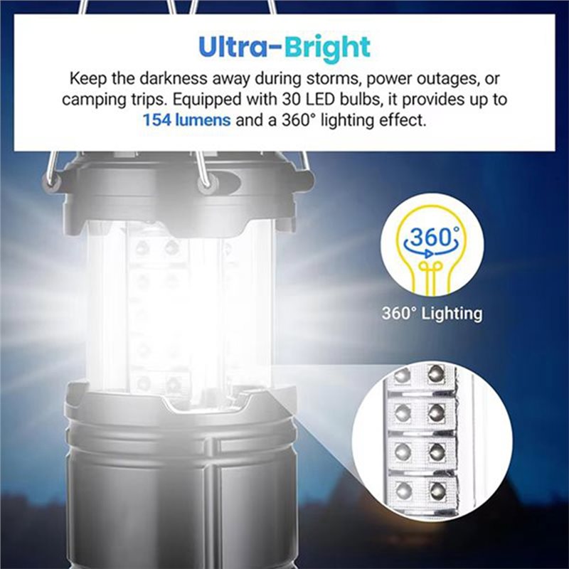 ABAE-4-Pack Solar Camping Lant - Power Outage Light ulasan dan harga